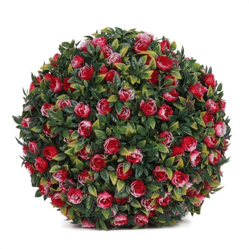 Boule de plantes artificielles de rose rouge de haute qualité
