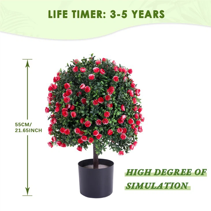 Wholesale customized plastic flower bonsai