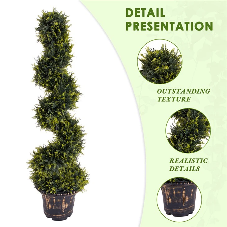 High Quality Plastic Pinecone Green Leaf Artificial Garland